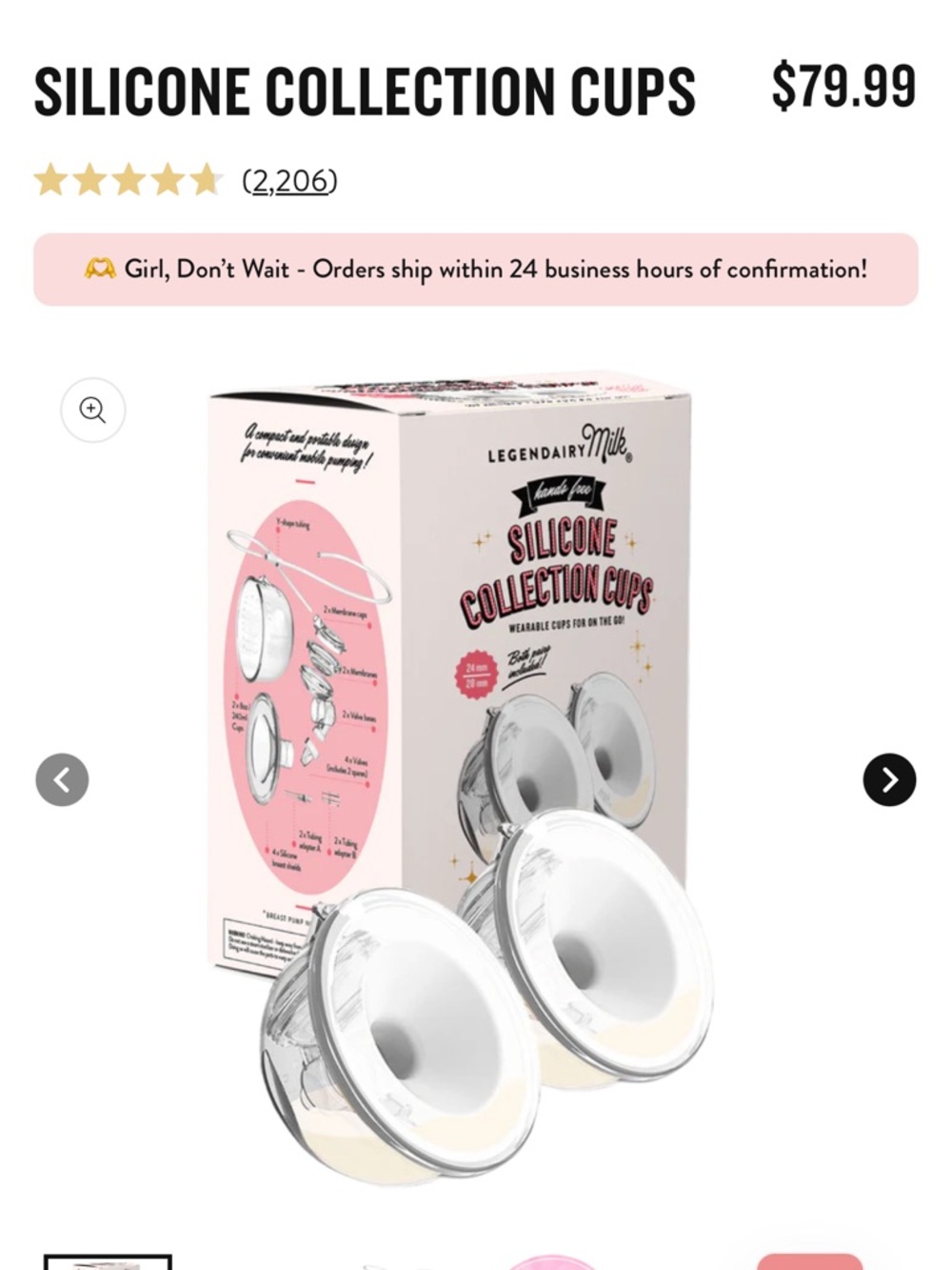 Legendairy Milk Silicone Collection Cups with 19mm flange inserts